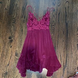 Free people maroon dress